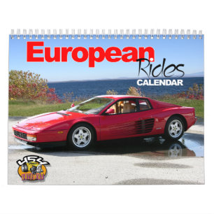 European Rides Car Calendar