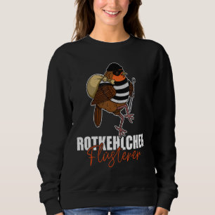 European Robin Biologist Biology Songbird Ornithol Sweatshirt