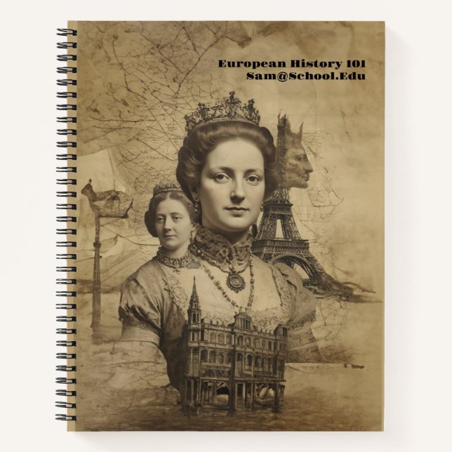 European Royalty and Architecture - History Course Notebook (Front)