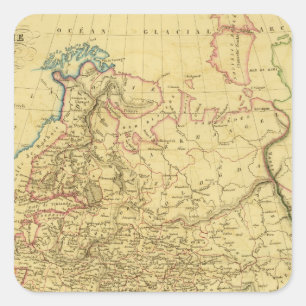 European Russia 3 Square Sticker
