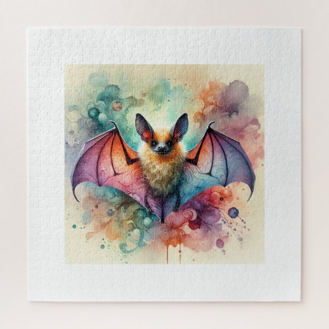 European serotine bat 131024AREF133 - Watercolor Jigsaw Puzzle (Vertical)
