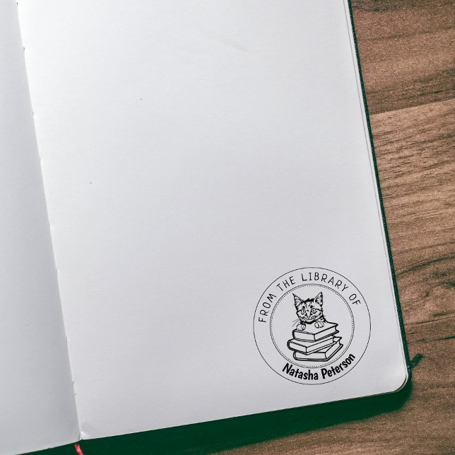 European Short Hair Cat, Book From the Library Of  Rubber Stamp (Creator Uploaded)