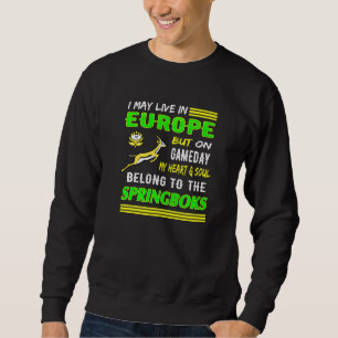 European Springbok Bokke South Africa Rugby Fan Sweatshirt