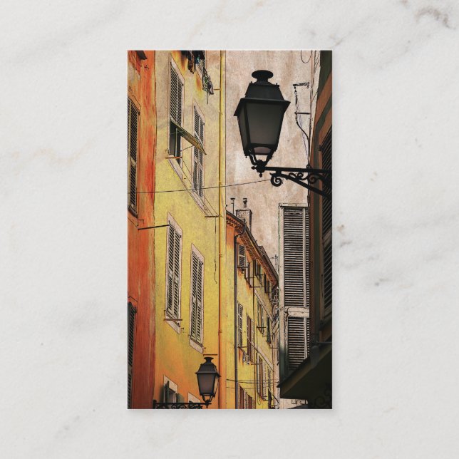 european street writer business card template (Front)