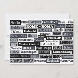 European Traveller custom invitation