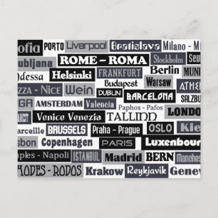 European Traveller custom postcard