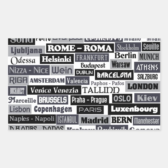 European Traveller stickers (Front)