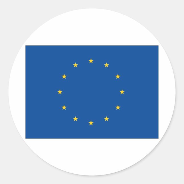 European Union Classic Round Sticker (Front)