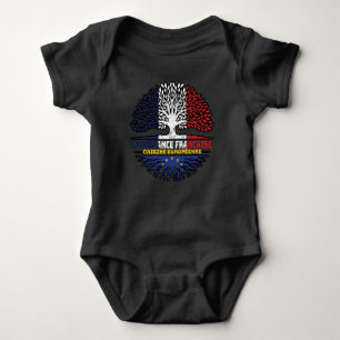 European Union EU Europe French France Tree Roots Baby Bodysuit
