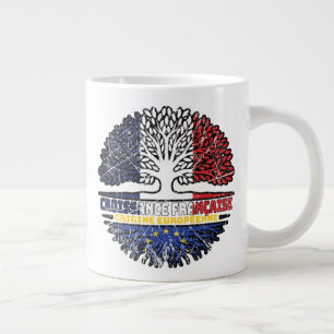 European Union EU Europe French France Tree Roots Large Coffee Mug