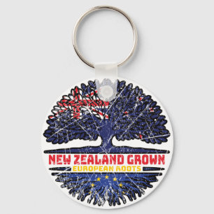 European Union EU Europe New Zealander New Zealand Key Ring