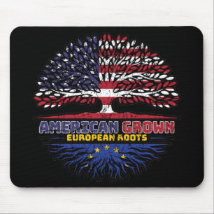 European Union EU Europe US American USA United Mouse Pad