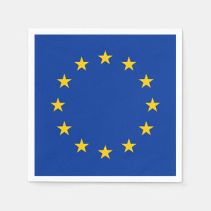 European Union EU Flag Napkin