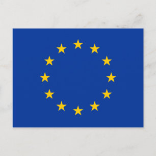 European Union EU Flag Postcard