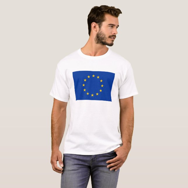 European Union EU Flag T-Shirt (Front Full)