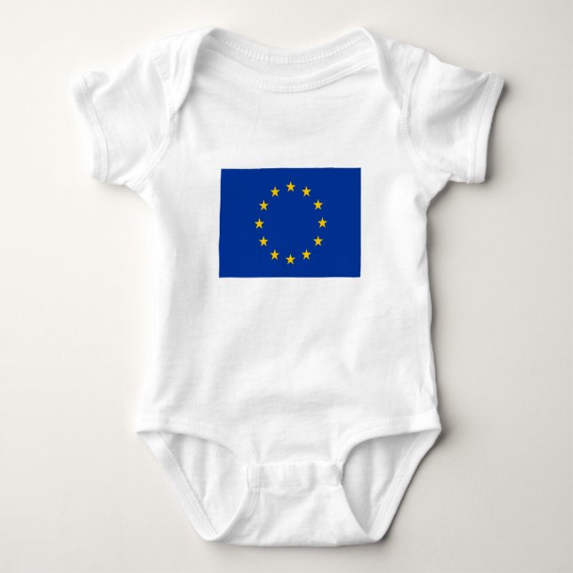European Union Flag Baby Bodysuit (Front)
