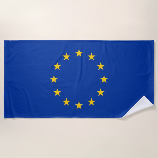 European Union Flag Beach Towel (Front)