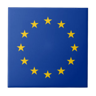 European Union Flag Ceramic Tile