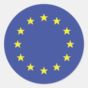 European Union Flag Classic Round Sticker