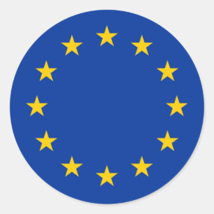 European Union Flag Classic Round Sticker