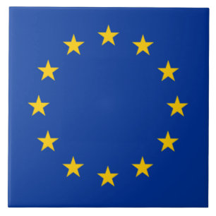 European Union Flag (EU) (Europe) Ceramic Tile