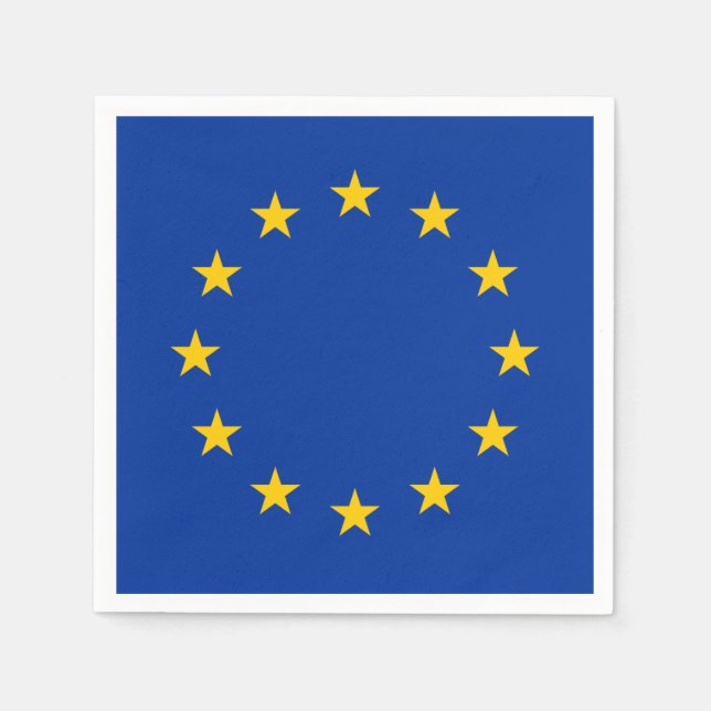 European Union Flag (EU) (Europe) Napkin (Front)