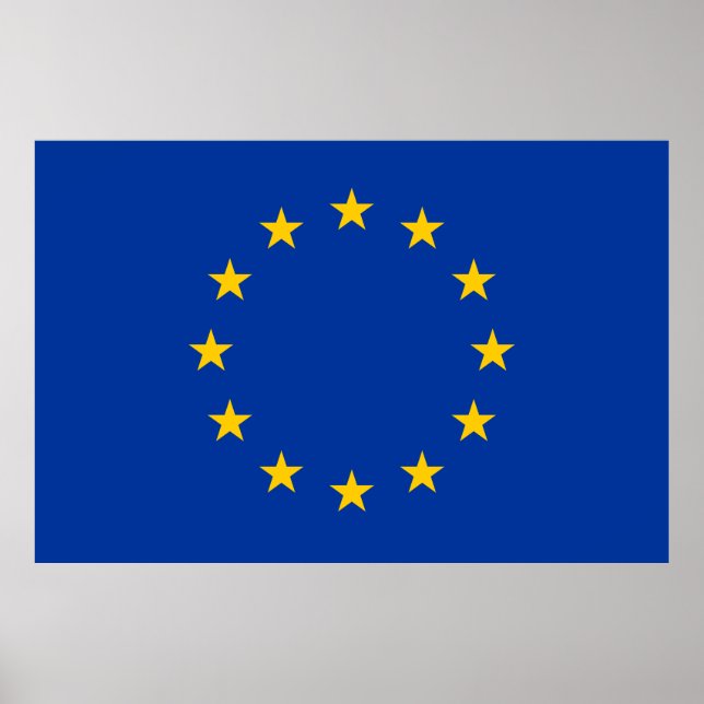 European Union Flag (EU) (Europe) Poster (Front)