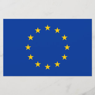 European Union Flag (EU) (Europe) Stationery