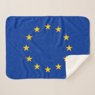 European Union Flag Sherpa Blanket
