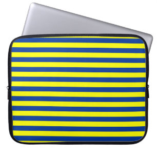 european union flag stripes pattern symbol blue ye laptop sleeve