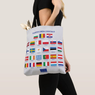 European Union Flags EU Countries  Tote Bag