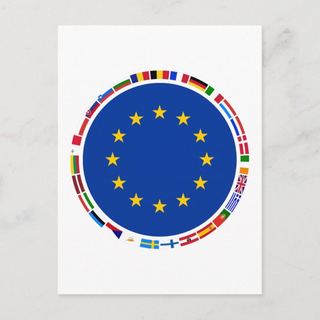 European Union Flags Postcard (Front)
