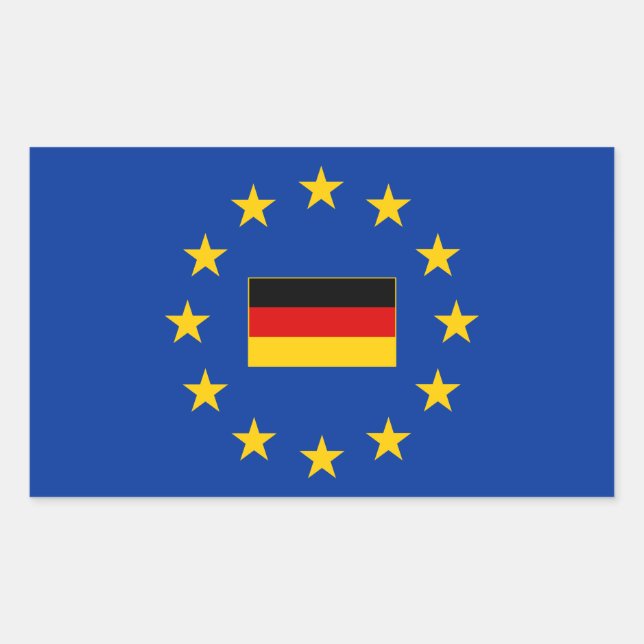 European Union Germany Rectangle Sticker (Front)
