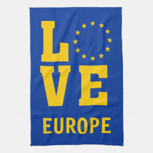 European Union LOVE Tea Towel