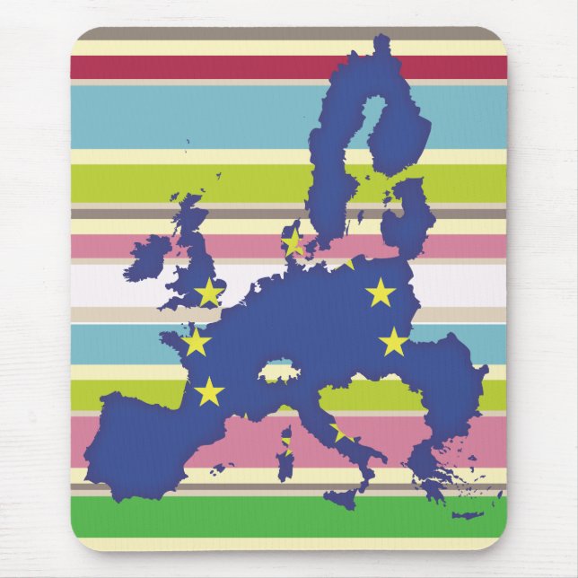 European Union Multicolour Mouse Pad (Front)