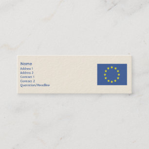 European Union - Skinny Mini Business Card