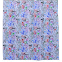 European Vacation Shower Curtain