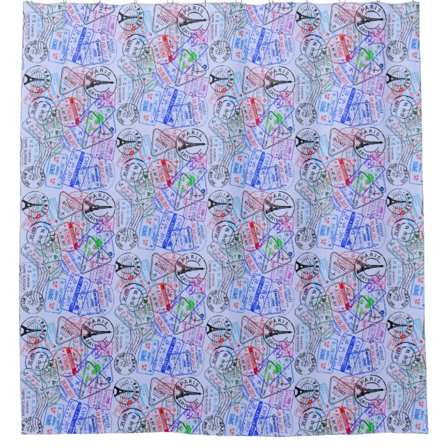 European Vacation Shower Curtain (Front)