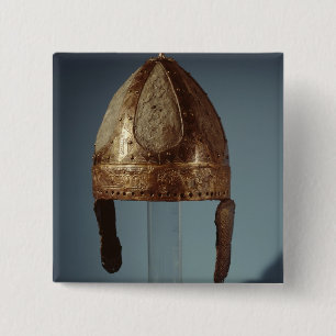 European war combat helmet, c.500 15 cm square badge