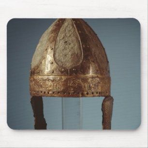 European war combat helmet, c.500 mouse pad
