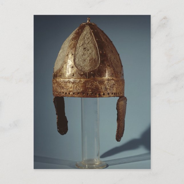 European war combat helmet, c.500 postcard (Front)