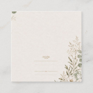 European Wedding Invitation in Olive Green
