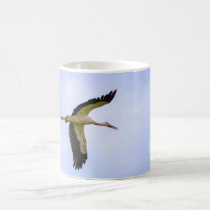 European white stork coffee mug