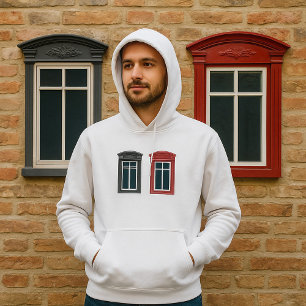 European Window Ornate Architectural Art Hoodie