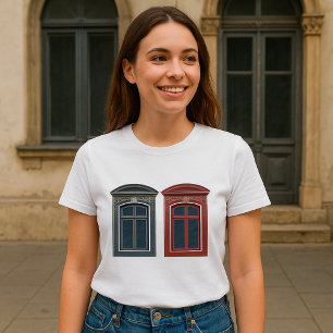 European Window Ornate Architectural Art T-Shirt