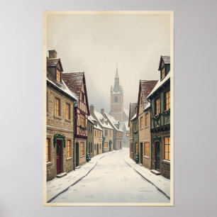 European Winter City Wall Art