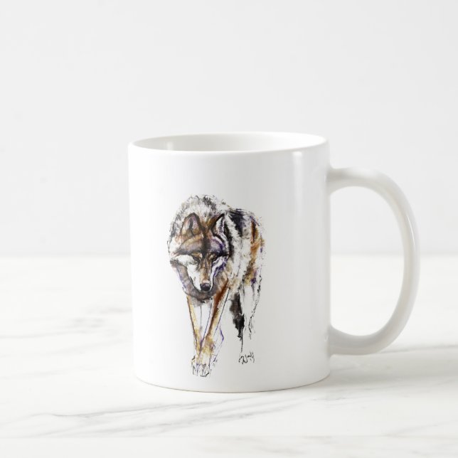 European Wolf Coffee Mug (Right)
