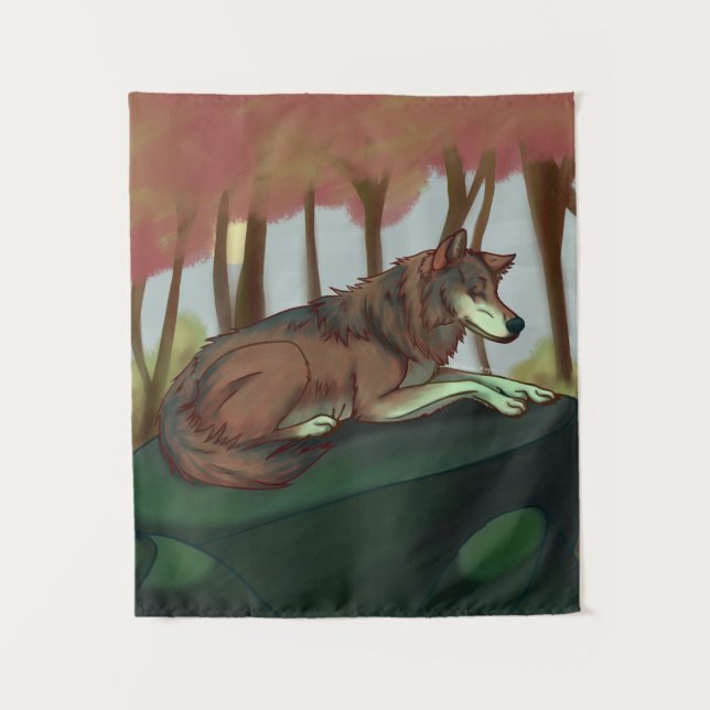 European Wolf Tapestry (Front)