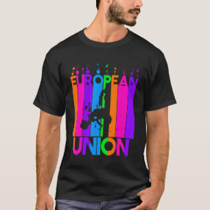 Europeon Union Colourful Bubbles T-Shirt