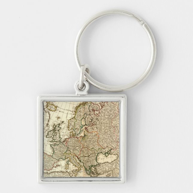 EuropePanoramic MapEurope 2 Key Ring (Front)